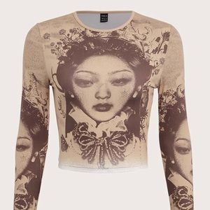 ICON floral and figure graphic tee